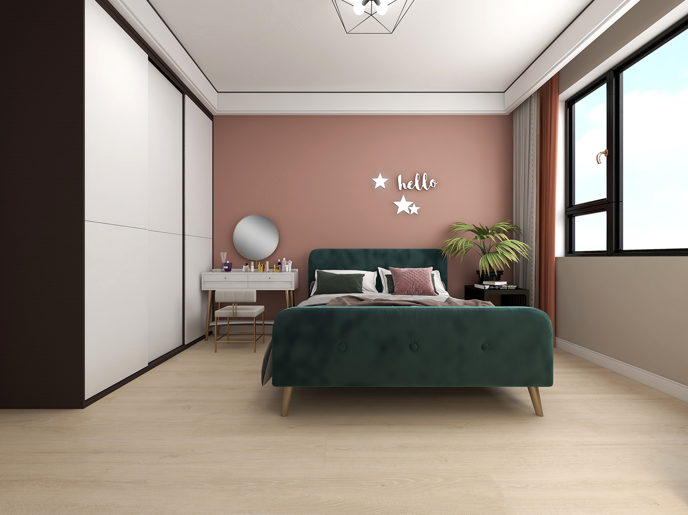 得高環保地板，適用地熱，溫暖愛家 IM3545北歐