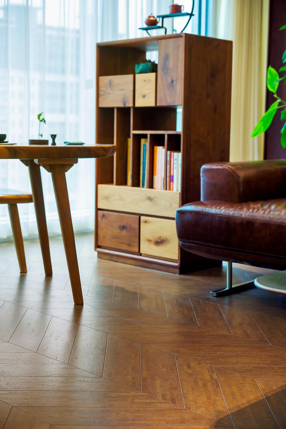 中式風新家的靈魂，居然是這塊軟木地板 圖片10