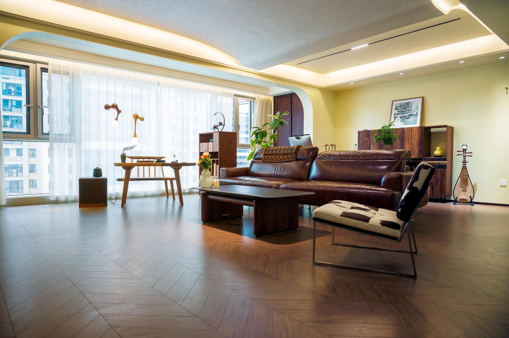 中式風新家的靈魂，居然是這塊軟木地板